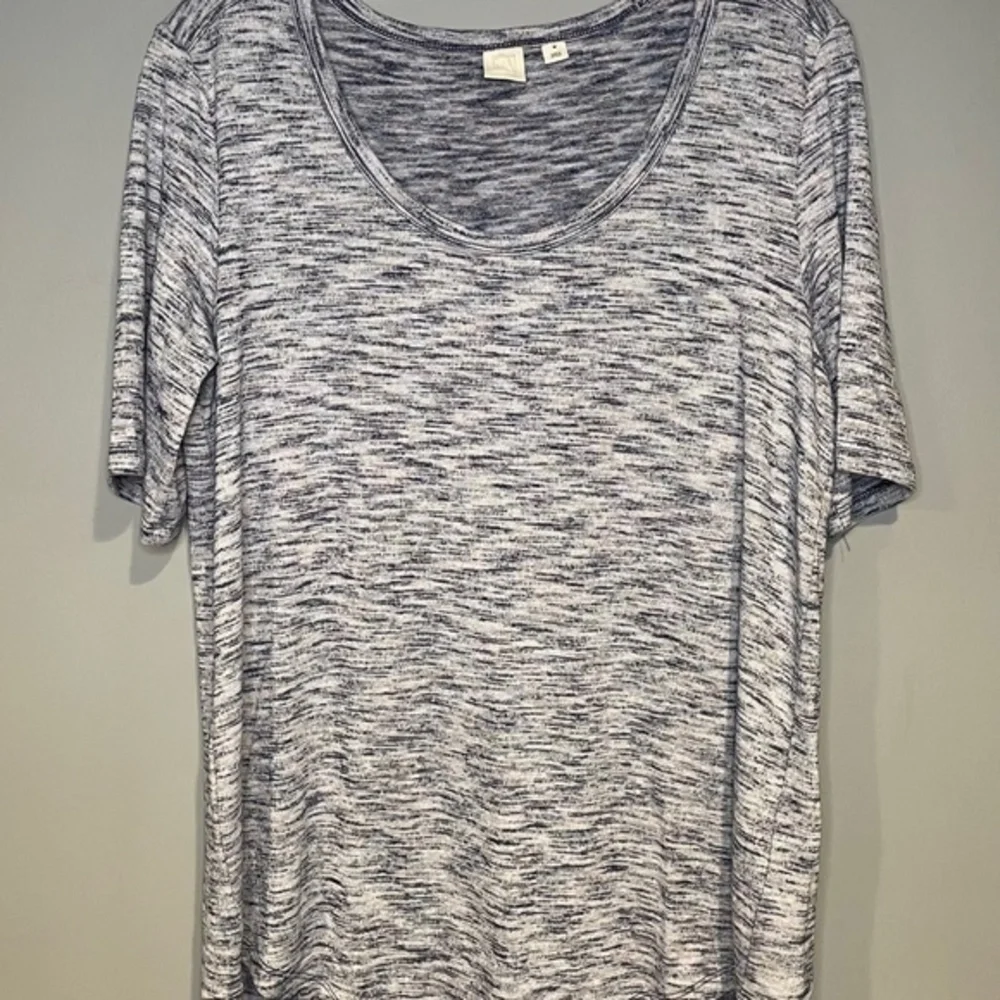 Gap Navy Blue Gray Short Sleeve Sweater Tunic Size Medium
